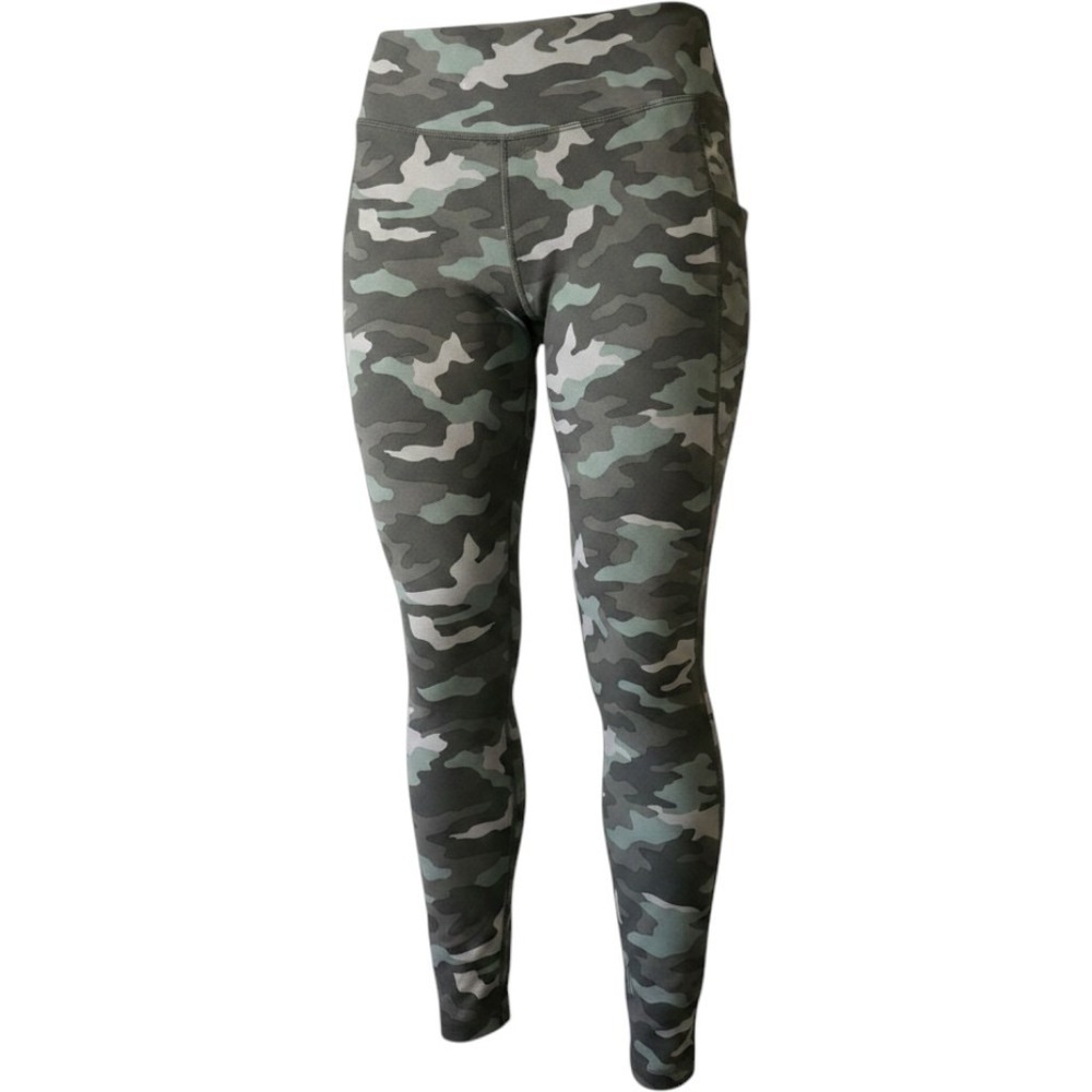 Victoria's Secret PINK Ultimate Camo Leggings Green Camo Side Pockets Size M